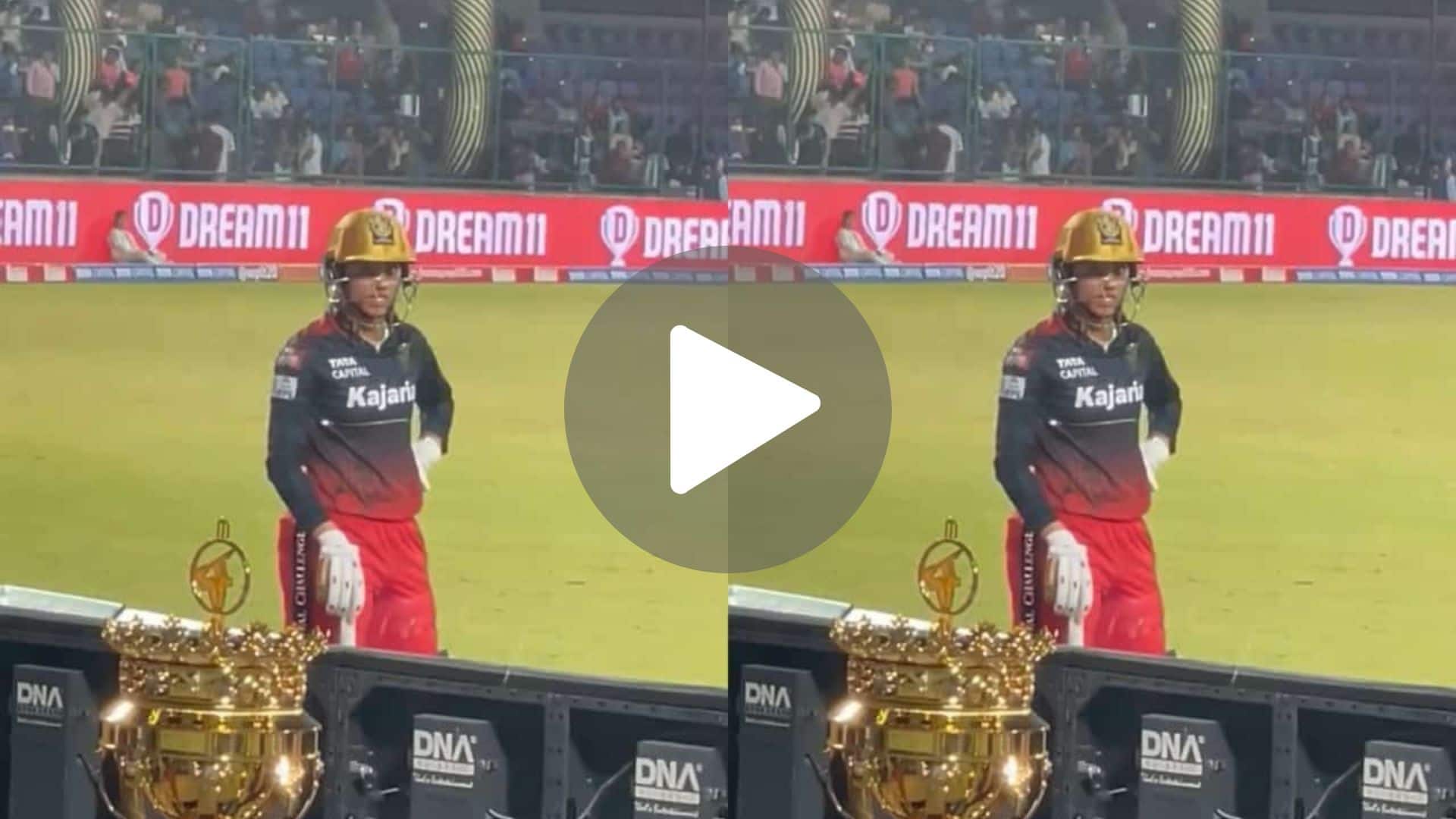 [Watch] Smriti Mandhana's Intense Look At WPL Trophy During DC Vs RCB Final
